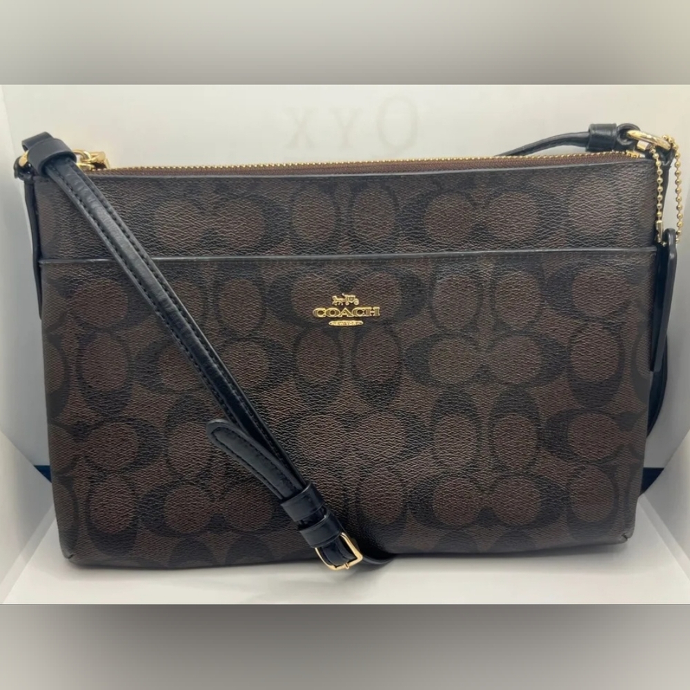 EUC Coach With COA! Signature C East/West Crossbody Bag PERFECT CONDITION